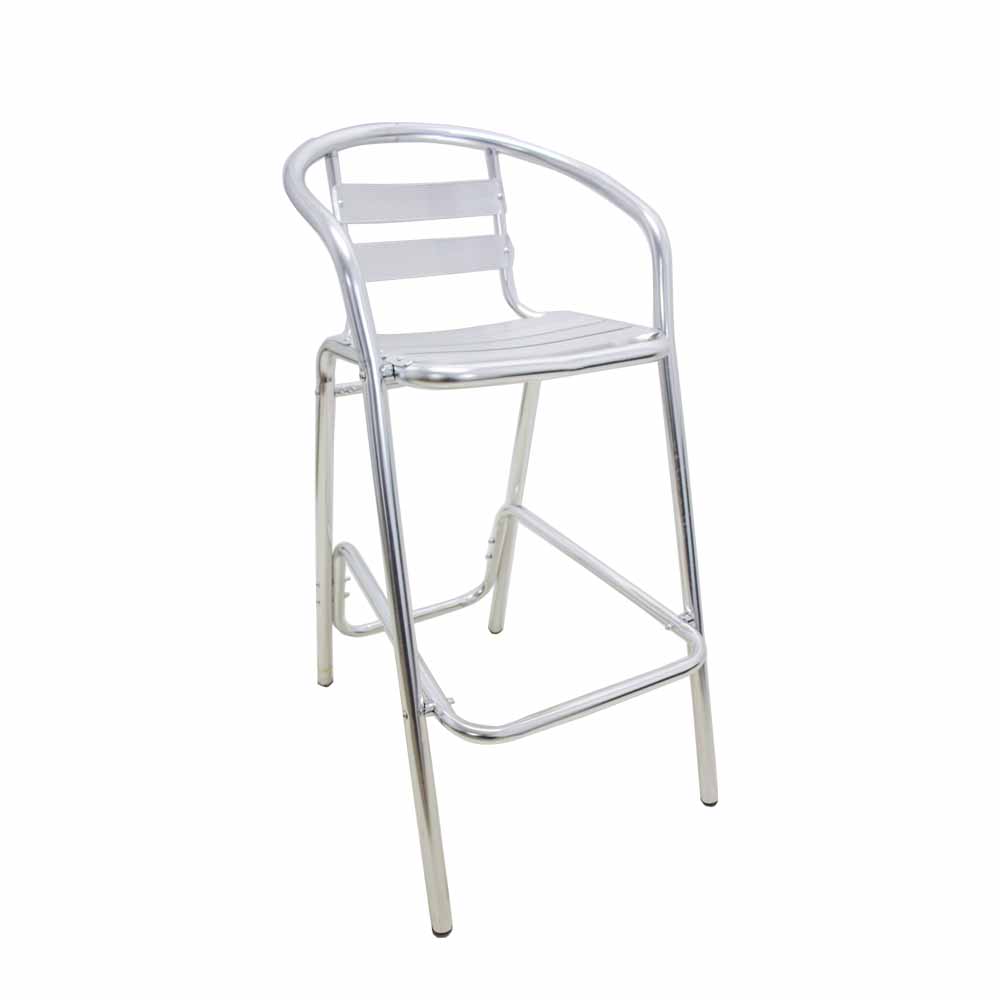 Aluminium cocktail chair (non-stackable)