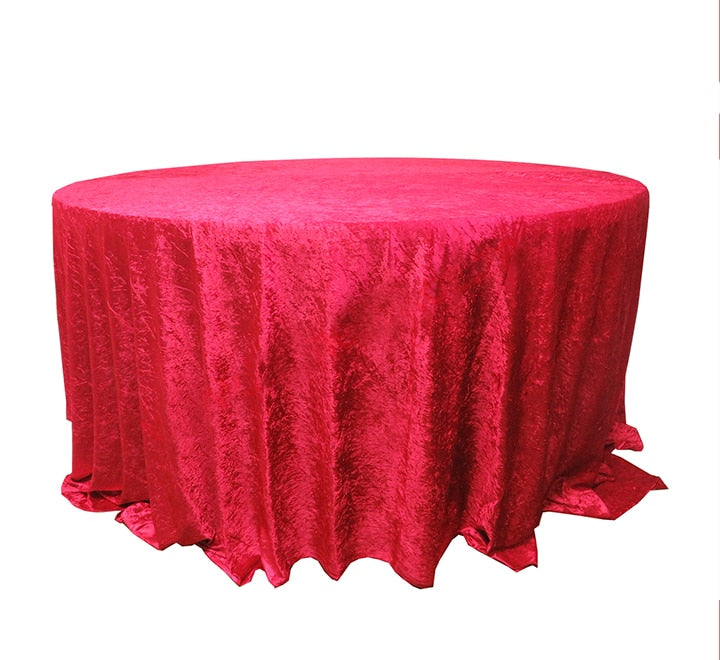 Velvet round table cloths 3m