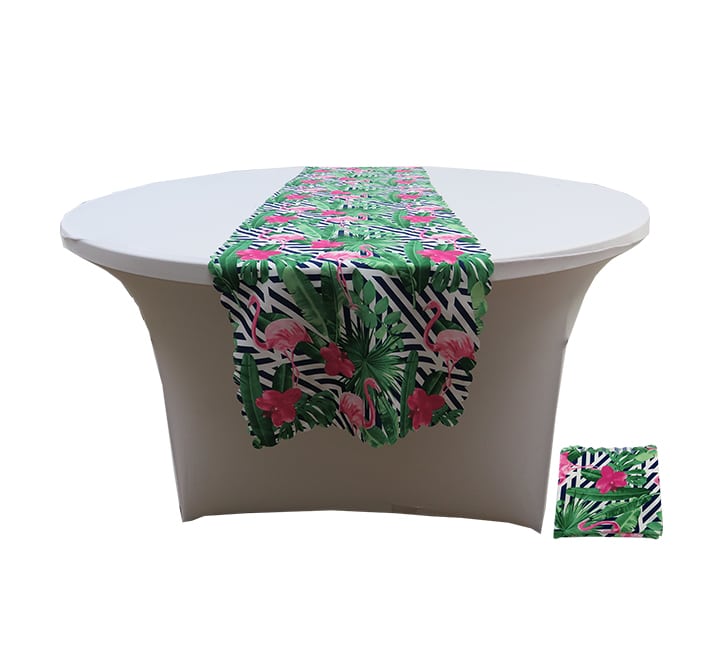 Flamingo Patterned Table Runner