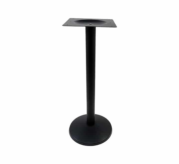 Round Cocktail Table Base Matte Black