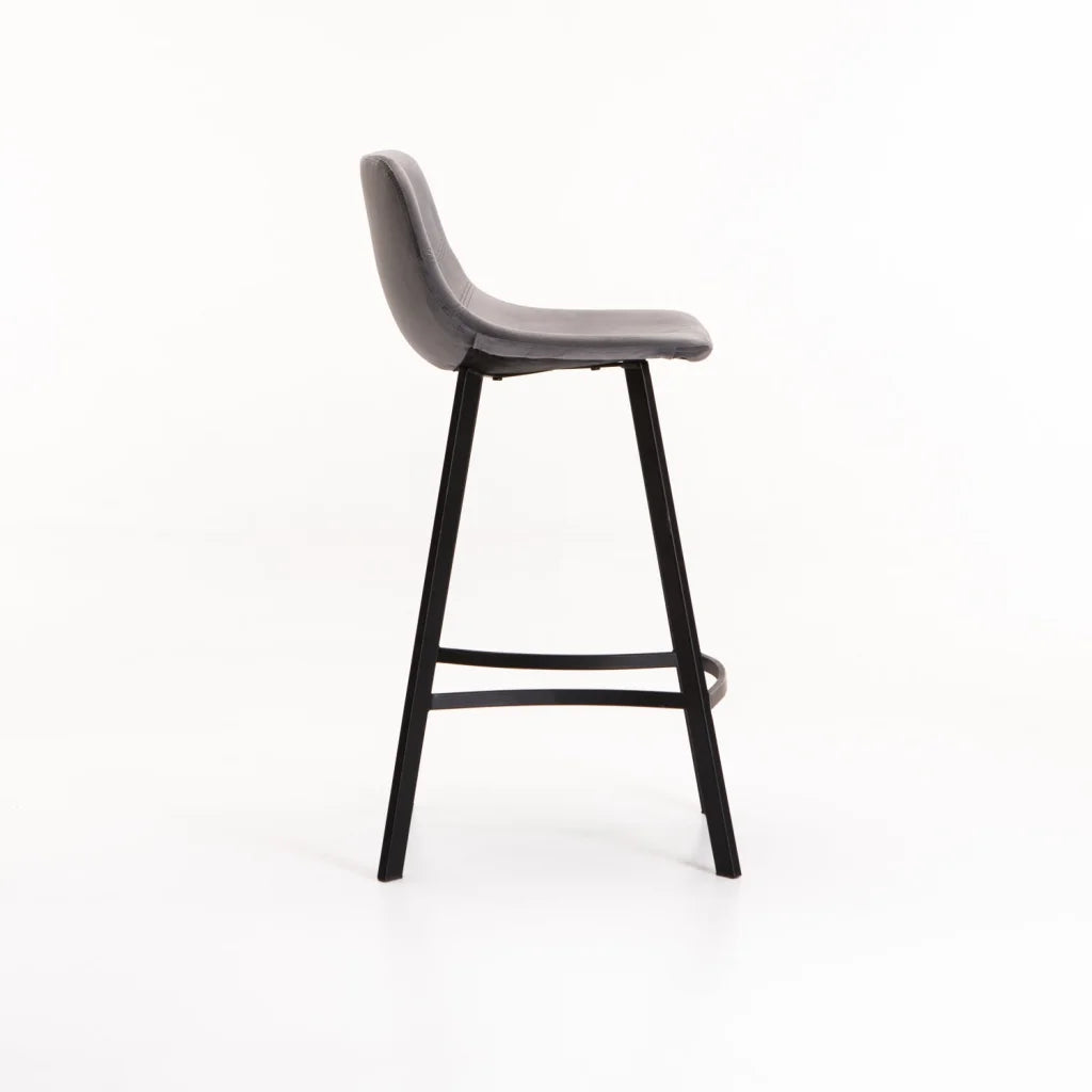 Ballito Velvet Kitchen Stool