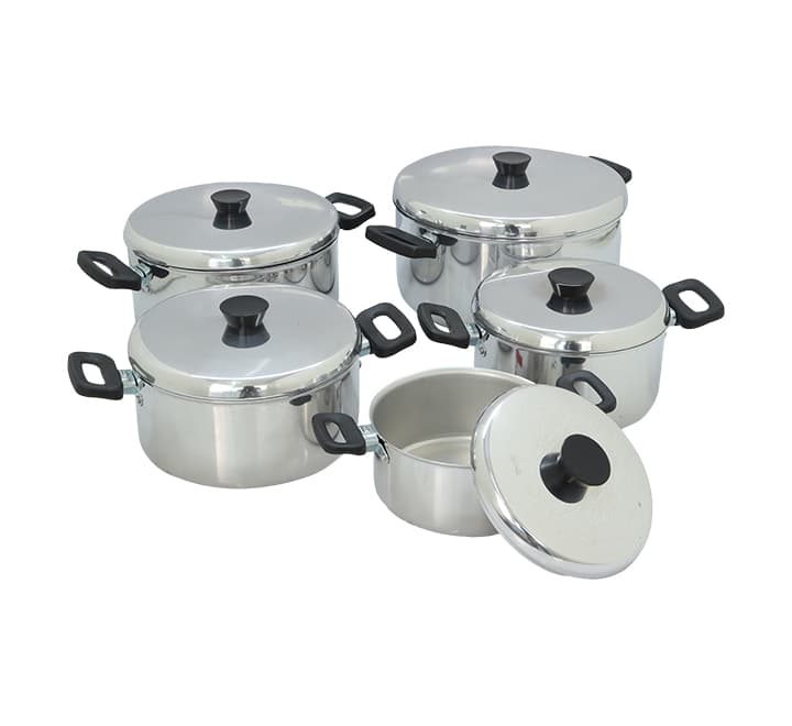 Oli Aluminium Pot Set 10pc