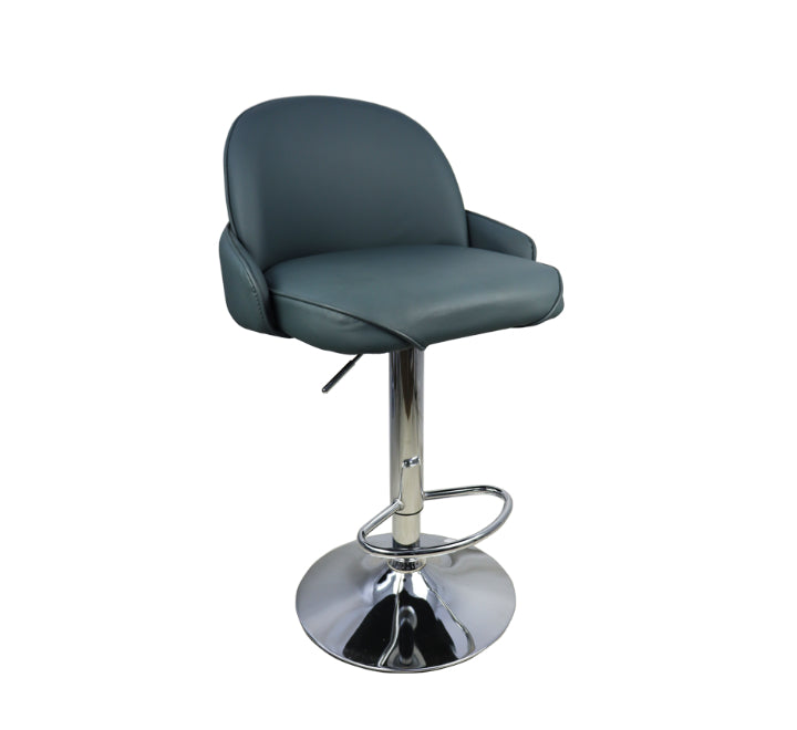 Bar Stool in PU Leather - Drak Grey