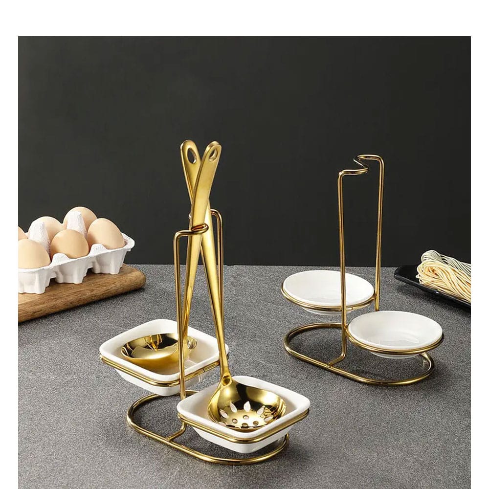 Double Spoon Rest Square