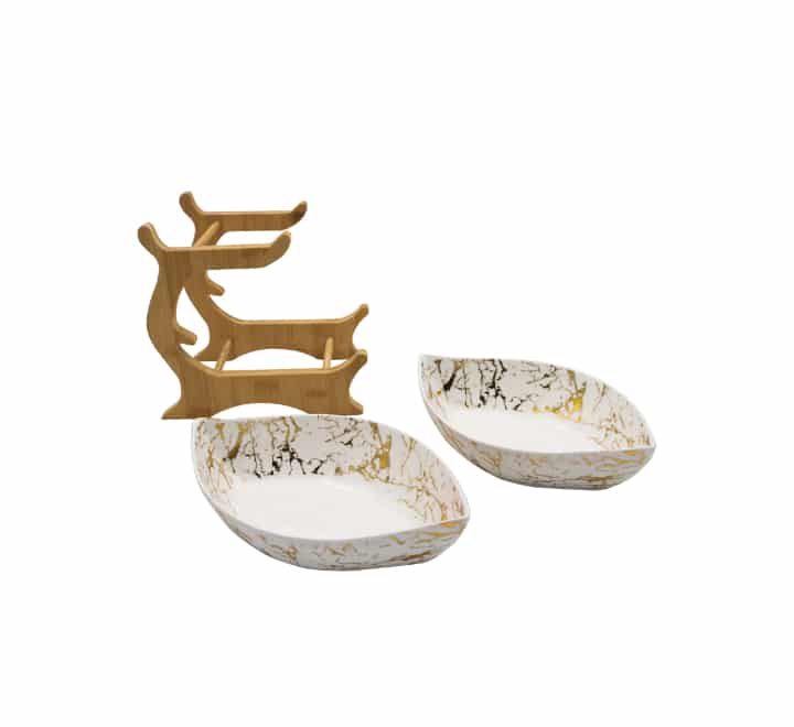 2 Tier Snack Serving Bowl