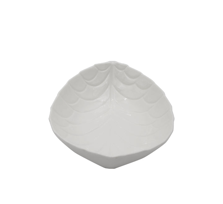 Leaf Shaped Ceramic Fruit Bowl