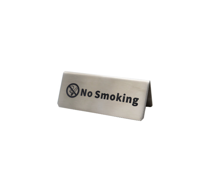 Metal No Smoking Tabletop sign