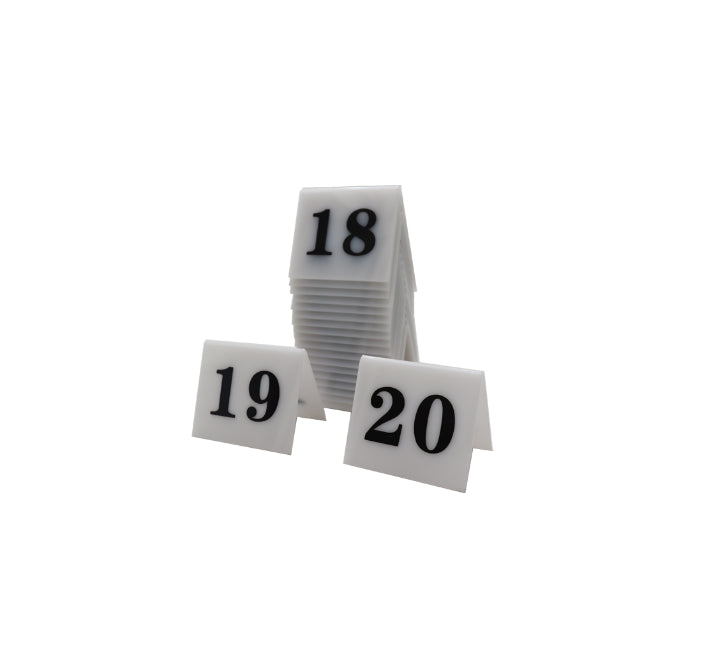 Plastic Table Numbers 1-20