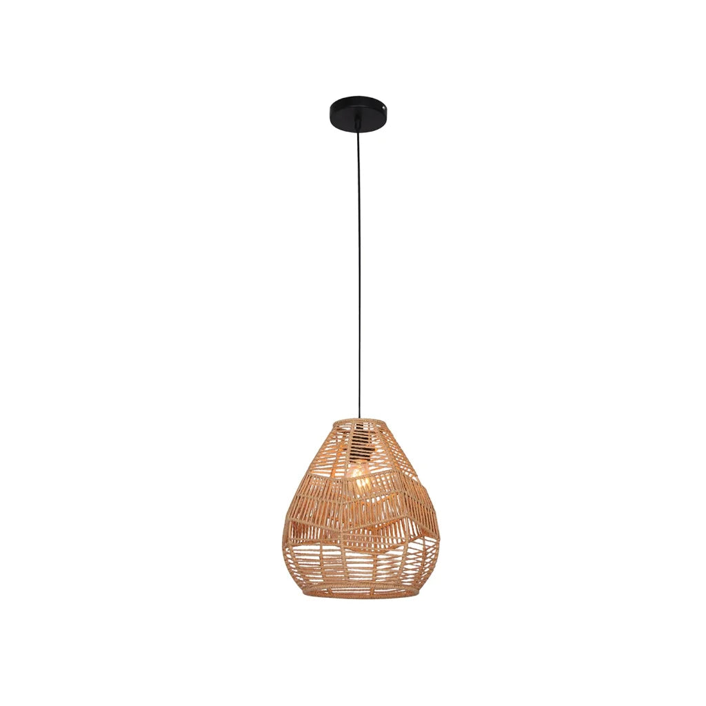 Dillettuce Brown Linen Rope Pendant