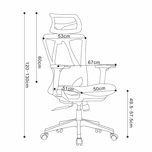 Lean Executive Luxury Office Chair 360m - Black