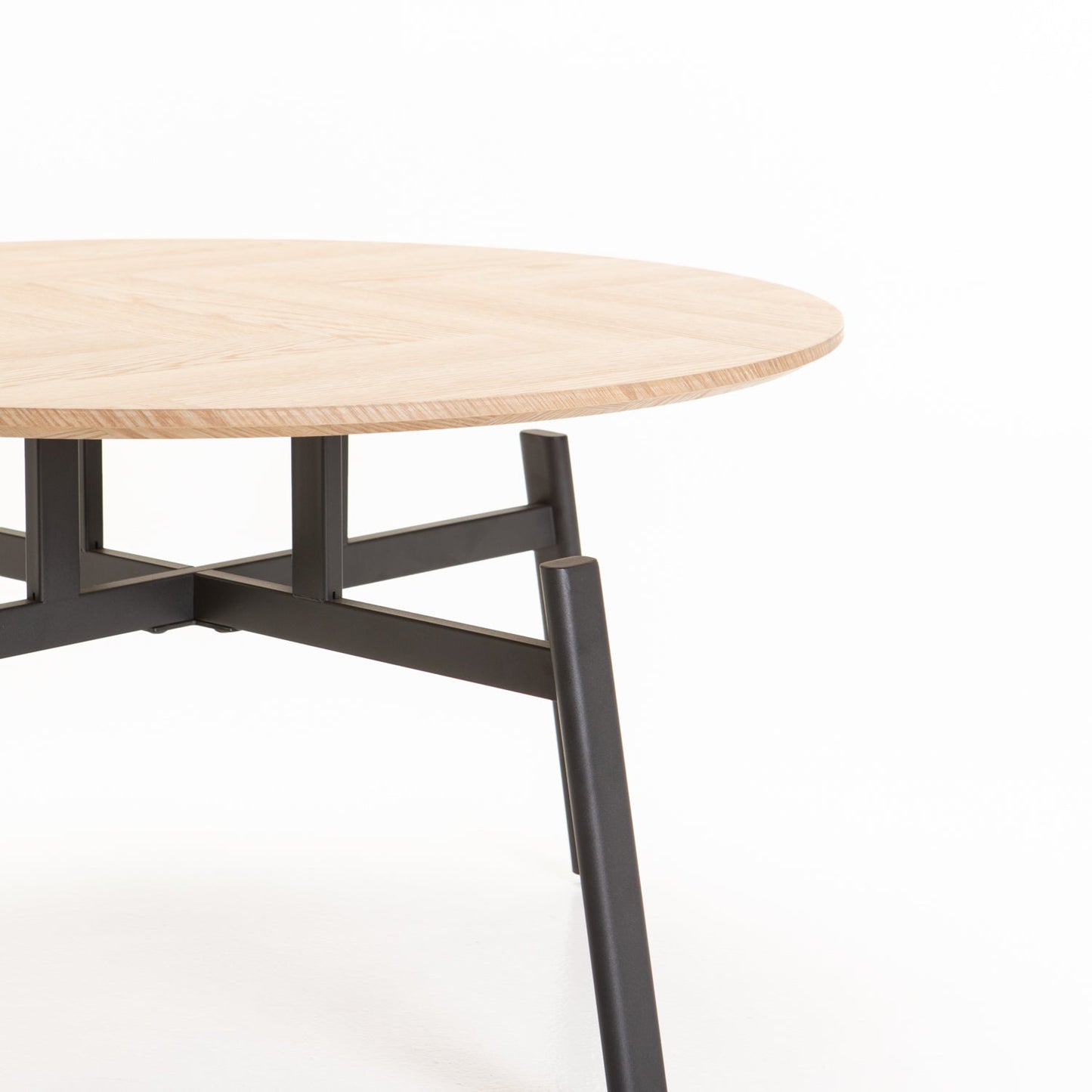 Guinness 80cm Round Coffee Table - Oak