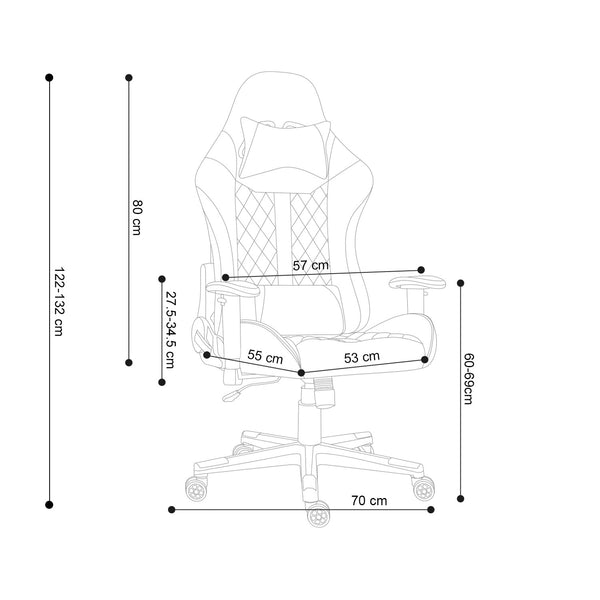 Yugo Luxury Gaming Chair AH594 - Black