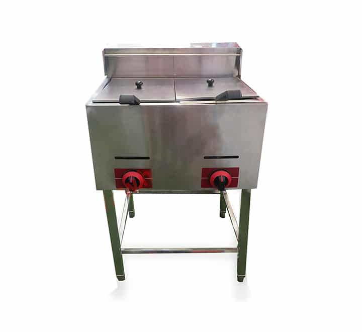 Double Gas Fryer With Stand