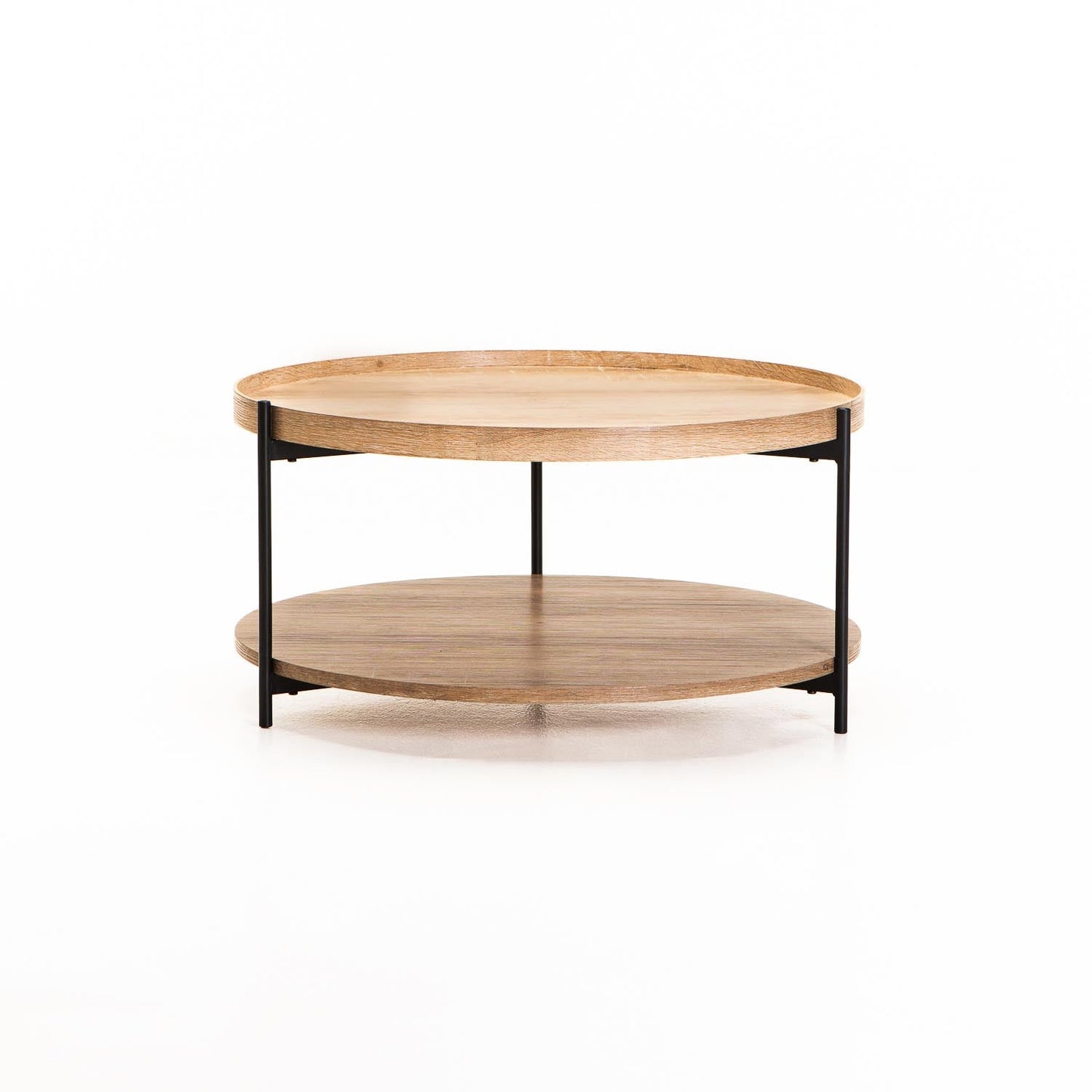 Irish 80cm Round Coffee Table - Oak
