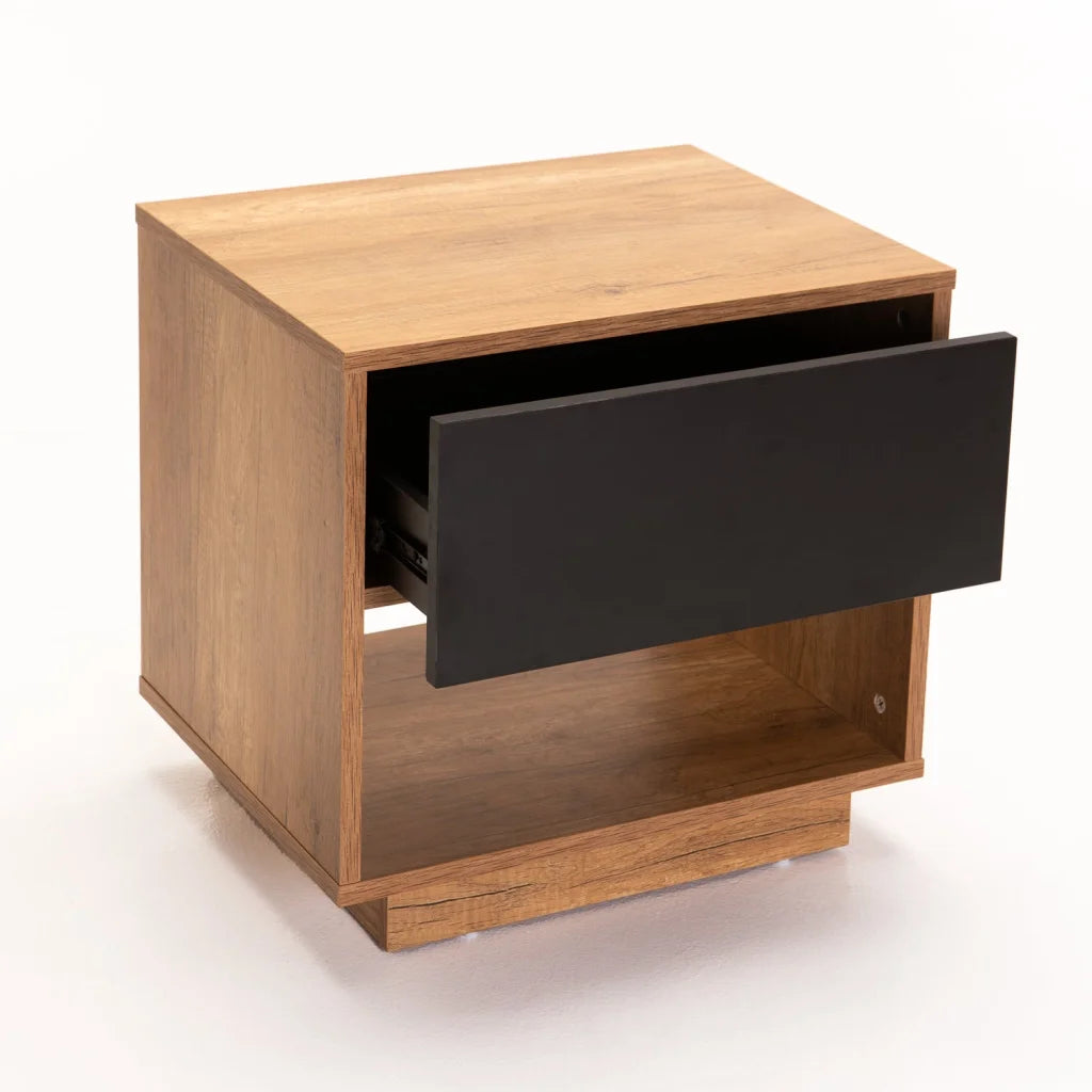 Jicama 1 Drawer Pedestal - Black