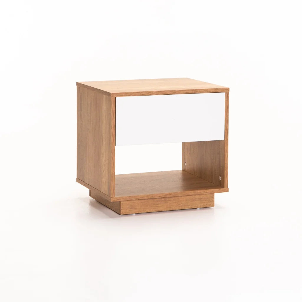 Jicama 1 Drawer Pedestal - White