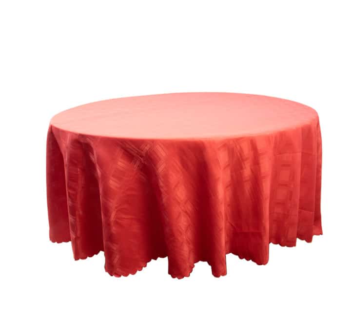 Round Table Cloth Block Pattern