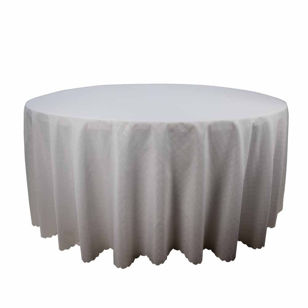 Round Table Cloth Diamond Pattern