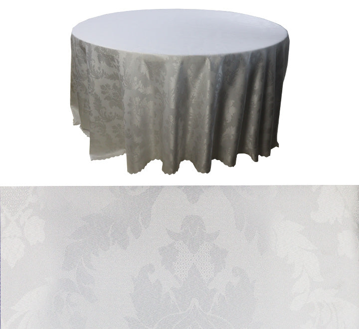 Round Table Cloth White Flower Pattern 320x320cm