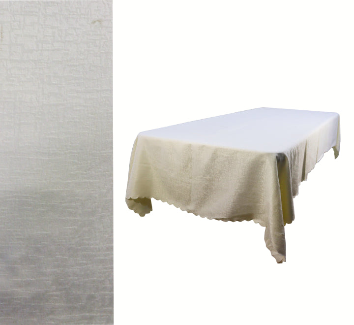 Rectangular Table Cloth Cream Pattern