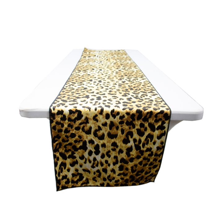 Leopard Print Velvet Table Runner