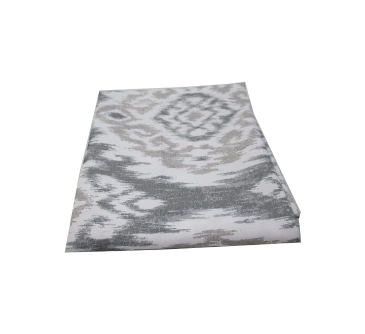 Geometric Table Runner Grey/White
