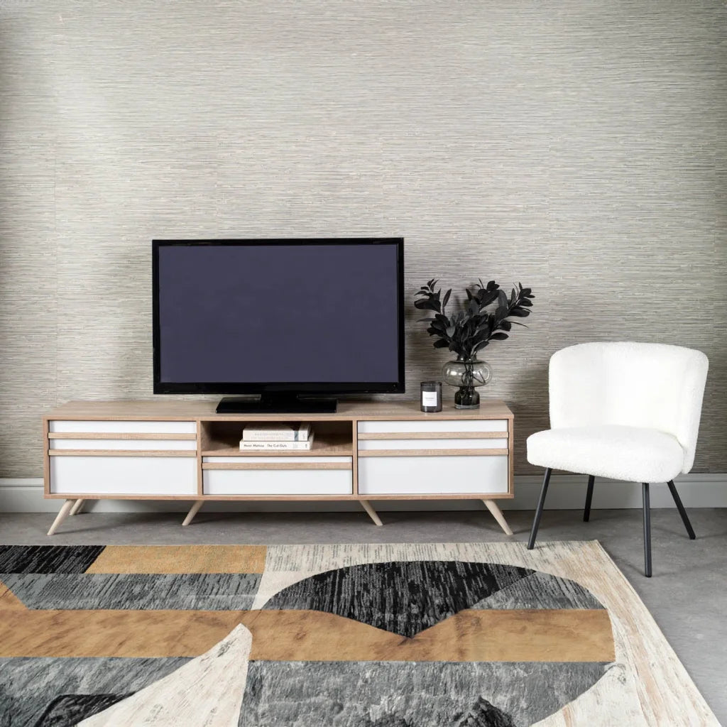 Lajja Fabric Chair - Cream