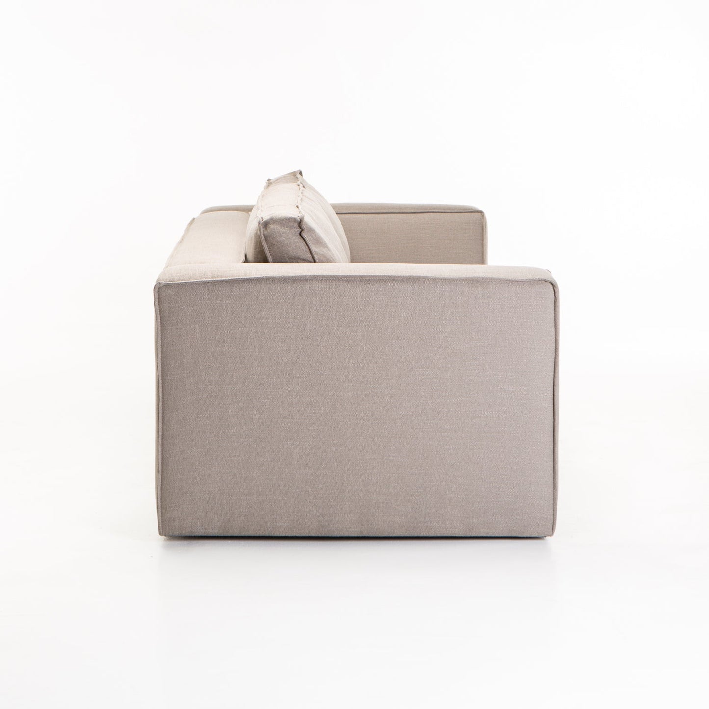 Makodzare Fabric 3 Seater Couch - Platnum