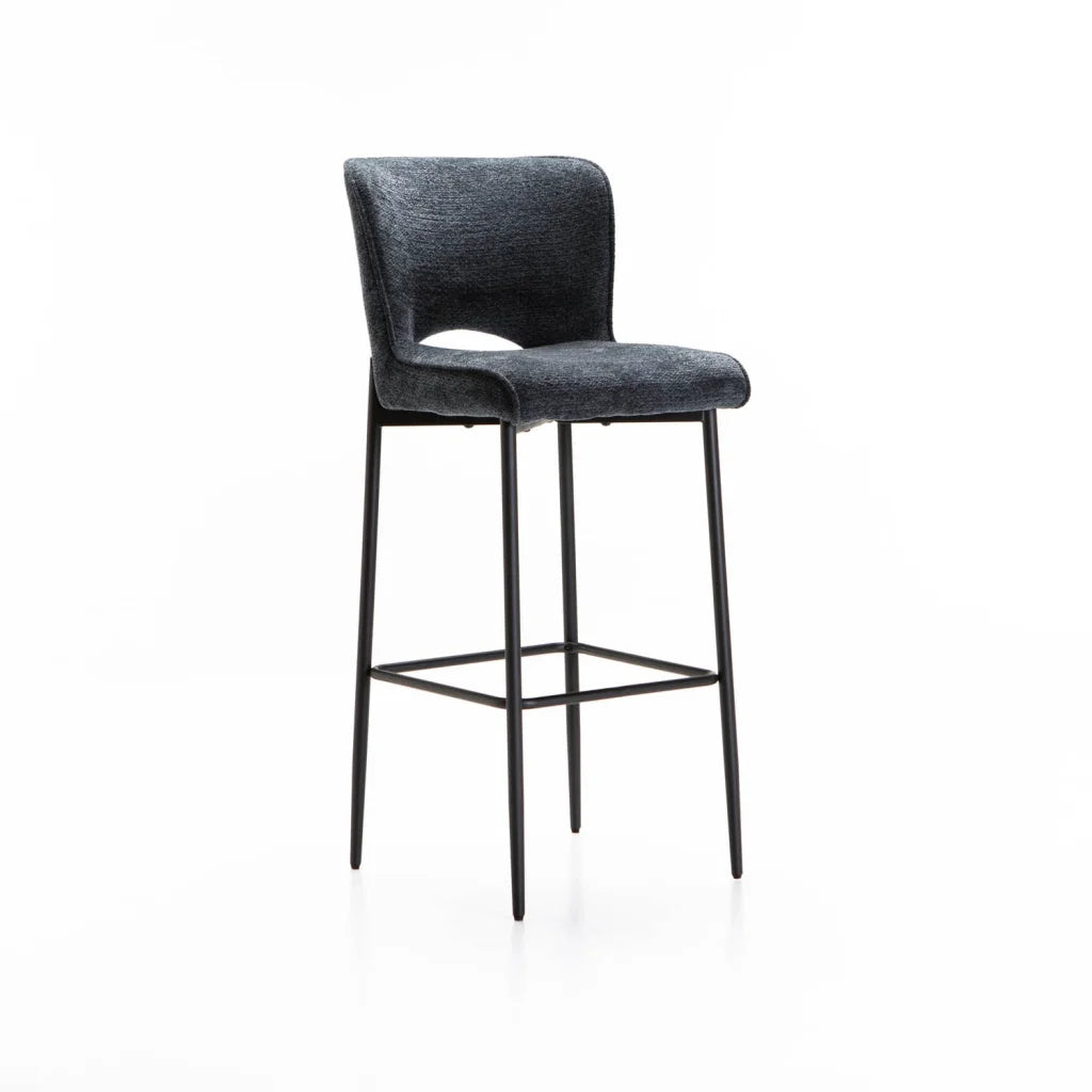 Martini Fabric Barstool - Blue