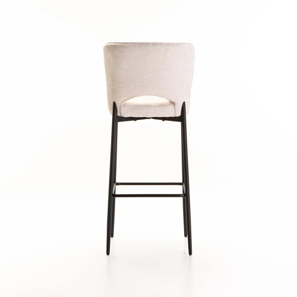 Martini Fabric Barstool - Cream