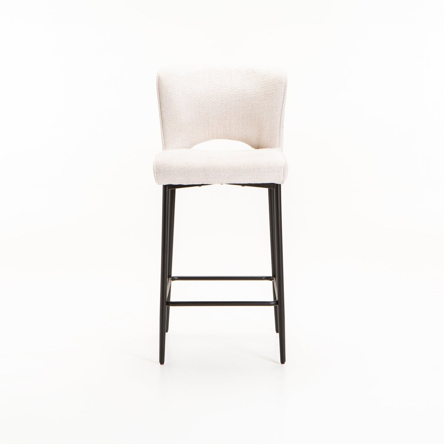Martini Fabric Kitchen Stool - Cream