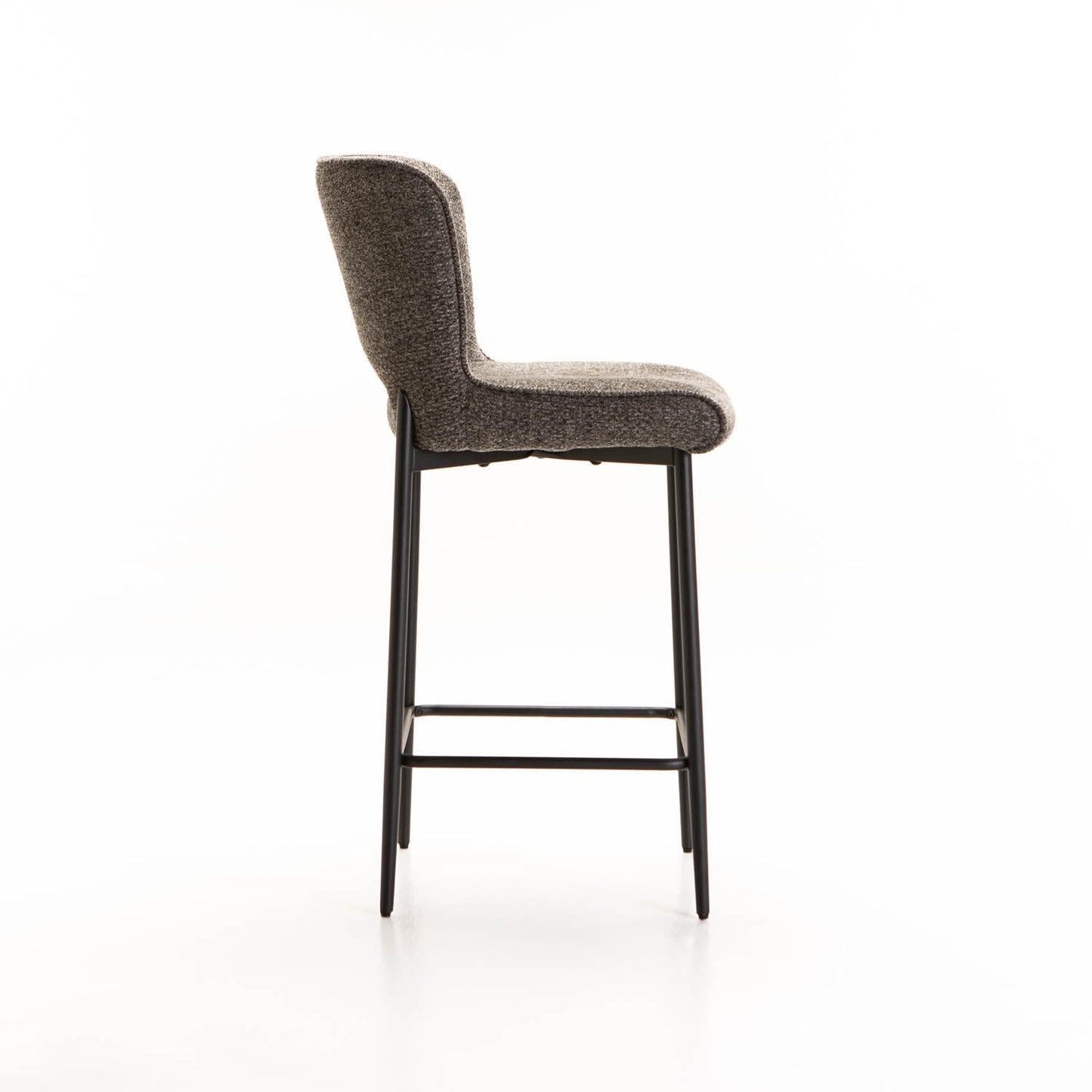 Martini Fabric Kitchen Stool - Grey