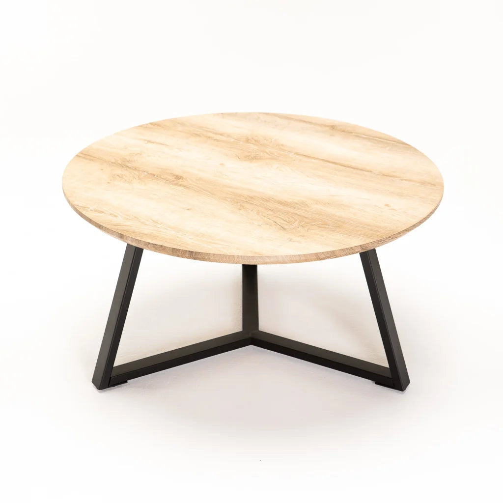 Miller 80cm Round Coffee Table - Oak