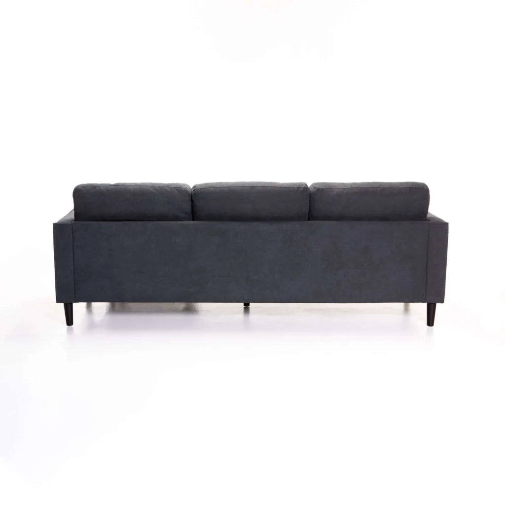 Nakami Fabric Corner Chaise - Grey / Dark