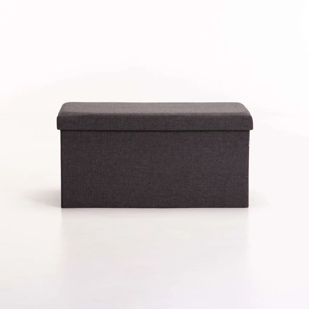 Naome Fabric Double Ottoman - Grey