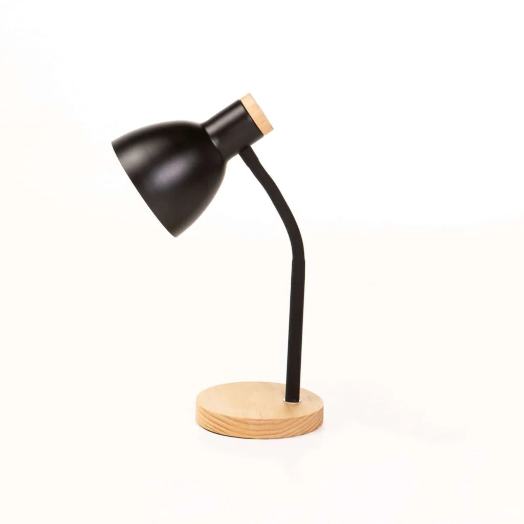 Niko Wood Base Oak - Black Arm & Dome