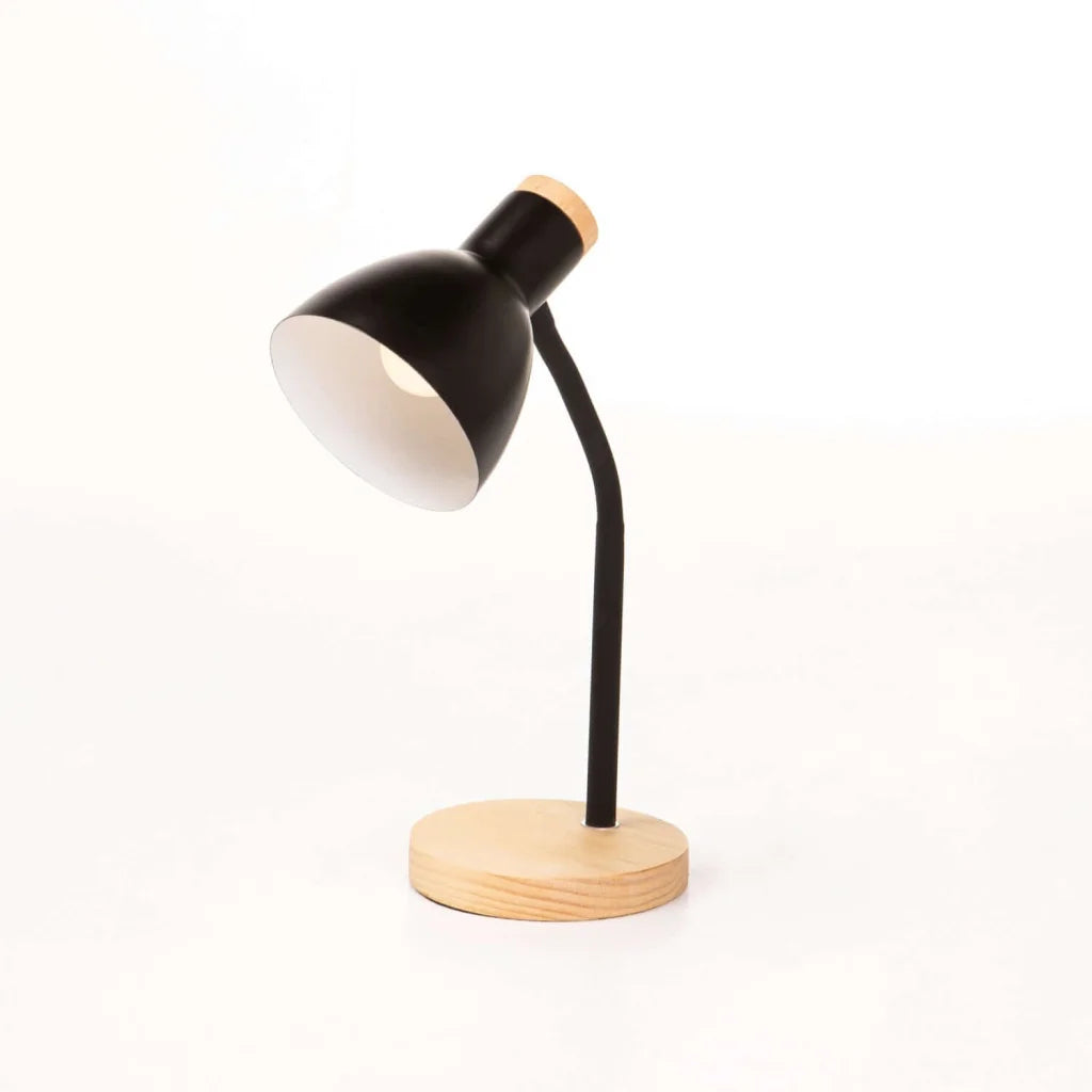 Niko Wood Base Oak - Black Arm & Dome