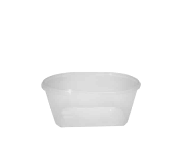 Disposable Plastic Tub with Lid 1Ltr