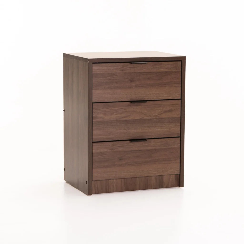 Ruzeiza 3 Drawer Pedestal - Walnut