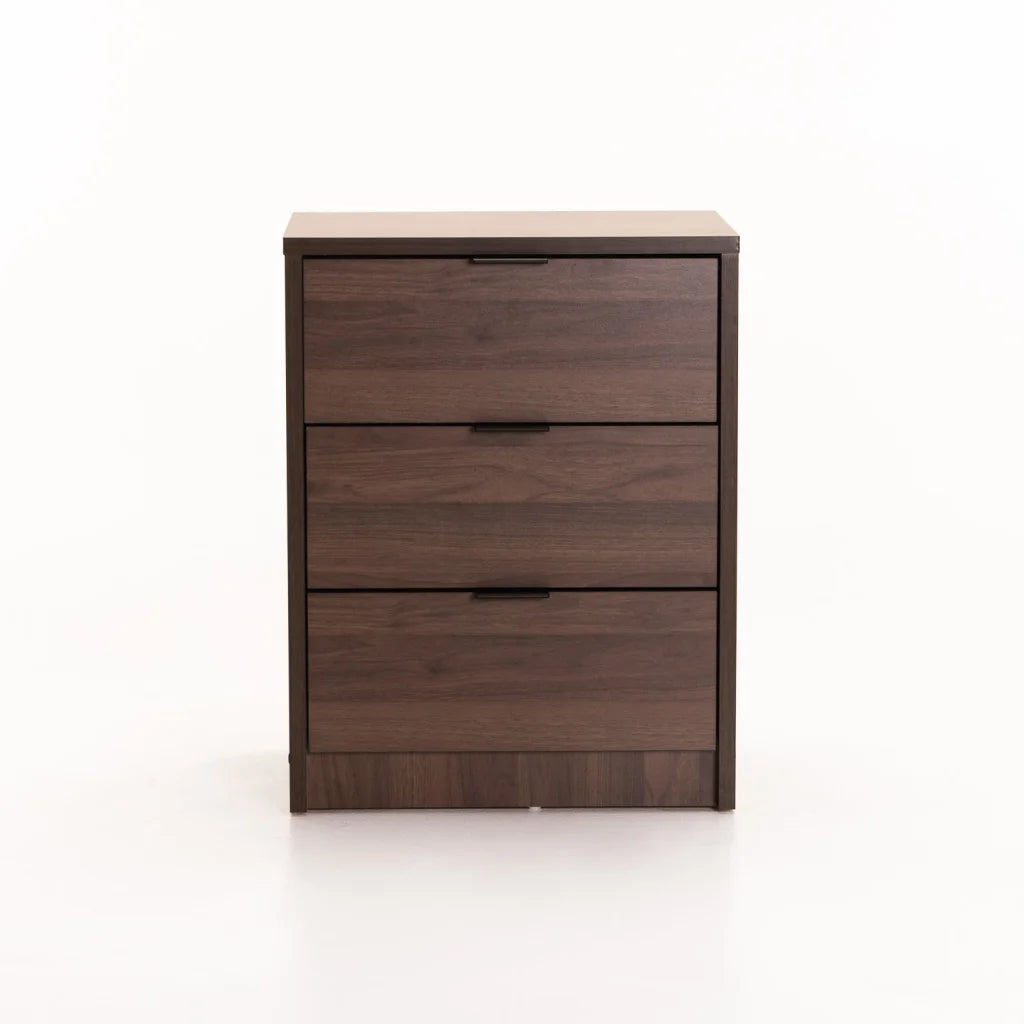 Ruzeiza 3 Drawer Pedestal - Walnut