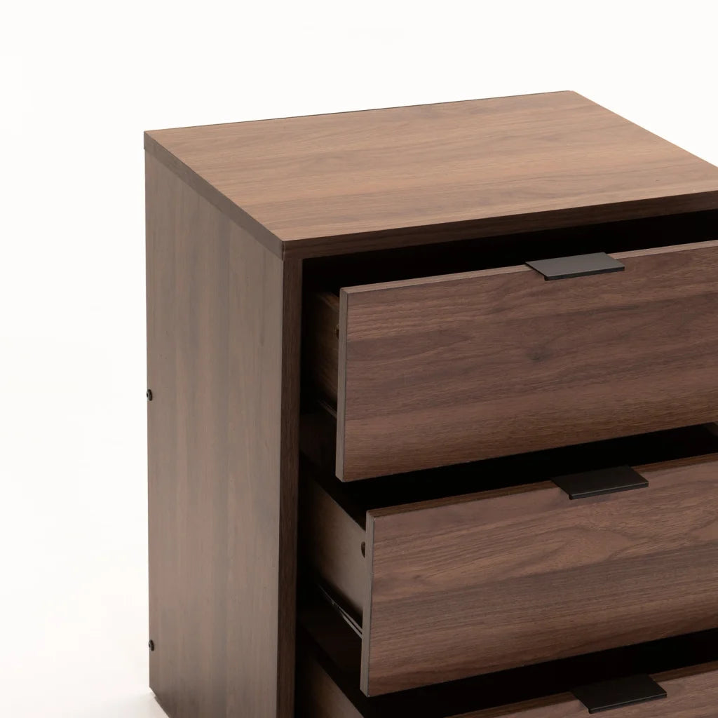 Ruzeiza 3 Drawer Pedestal - Walnut