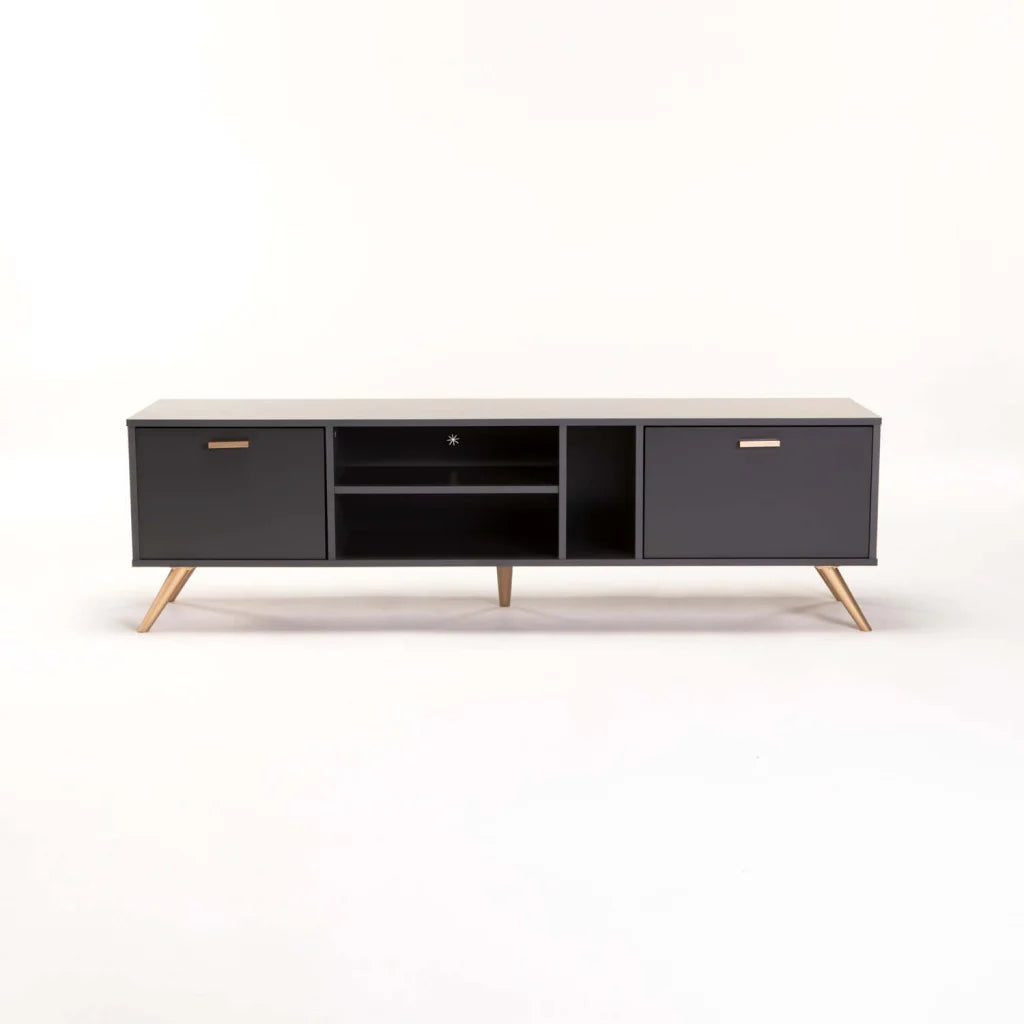 Succotash 160cm 2 Door TV Unit - Grey
