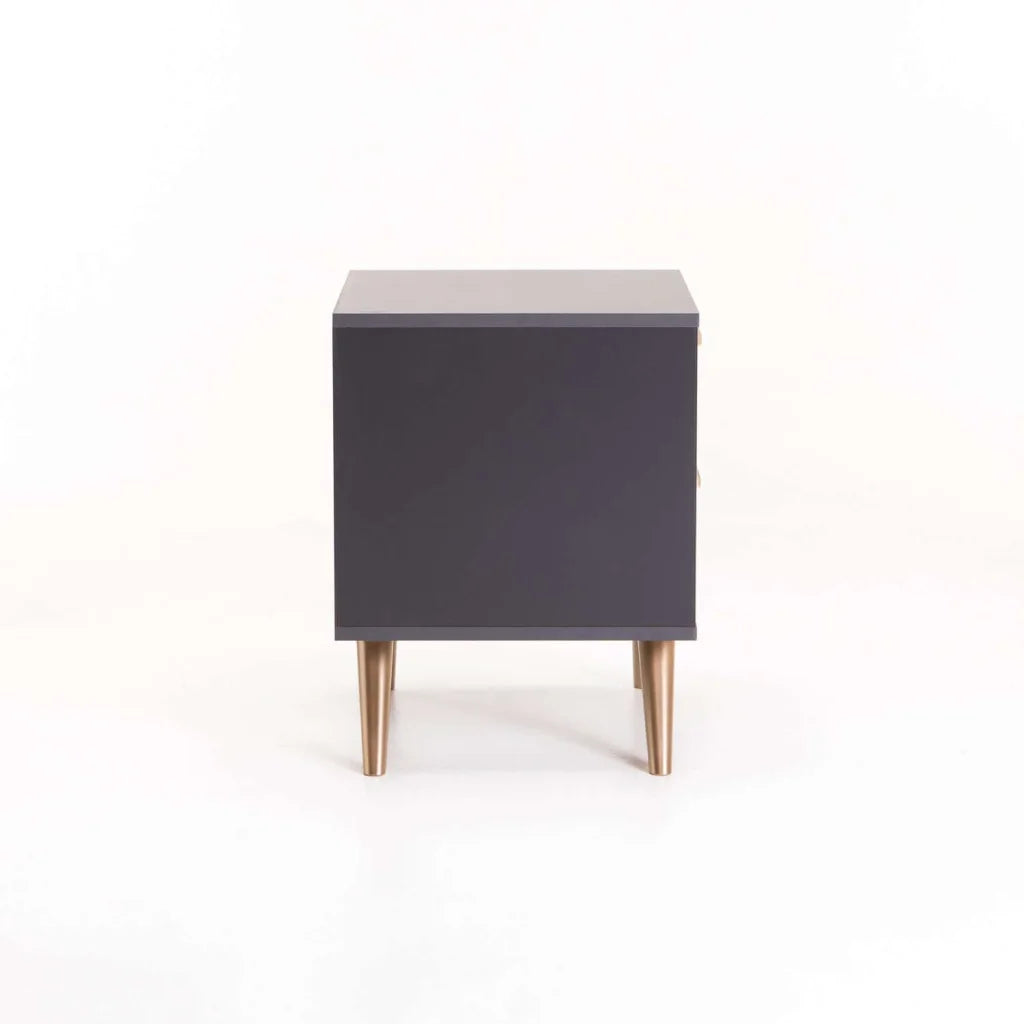Succotash 2 Drawer Pedestal - Grey