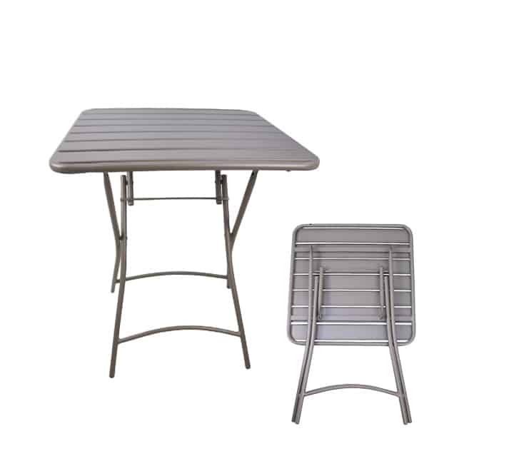 Steel Fold Slats Table 60cm