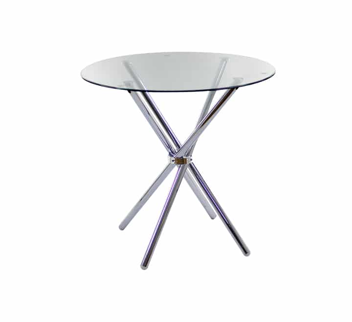 Glass Round Table Metal Legs