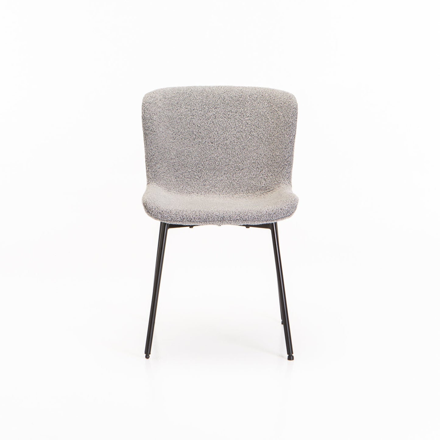 Arctic Boucle Indie Dining Chair - Grey