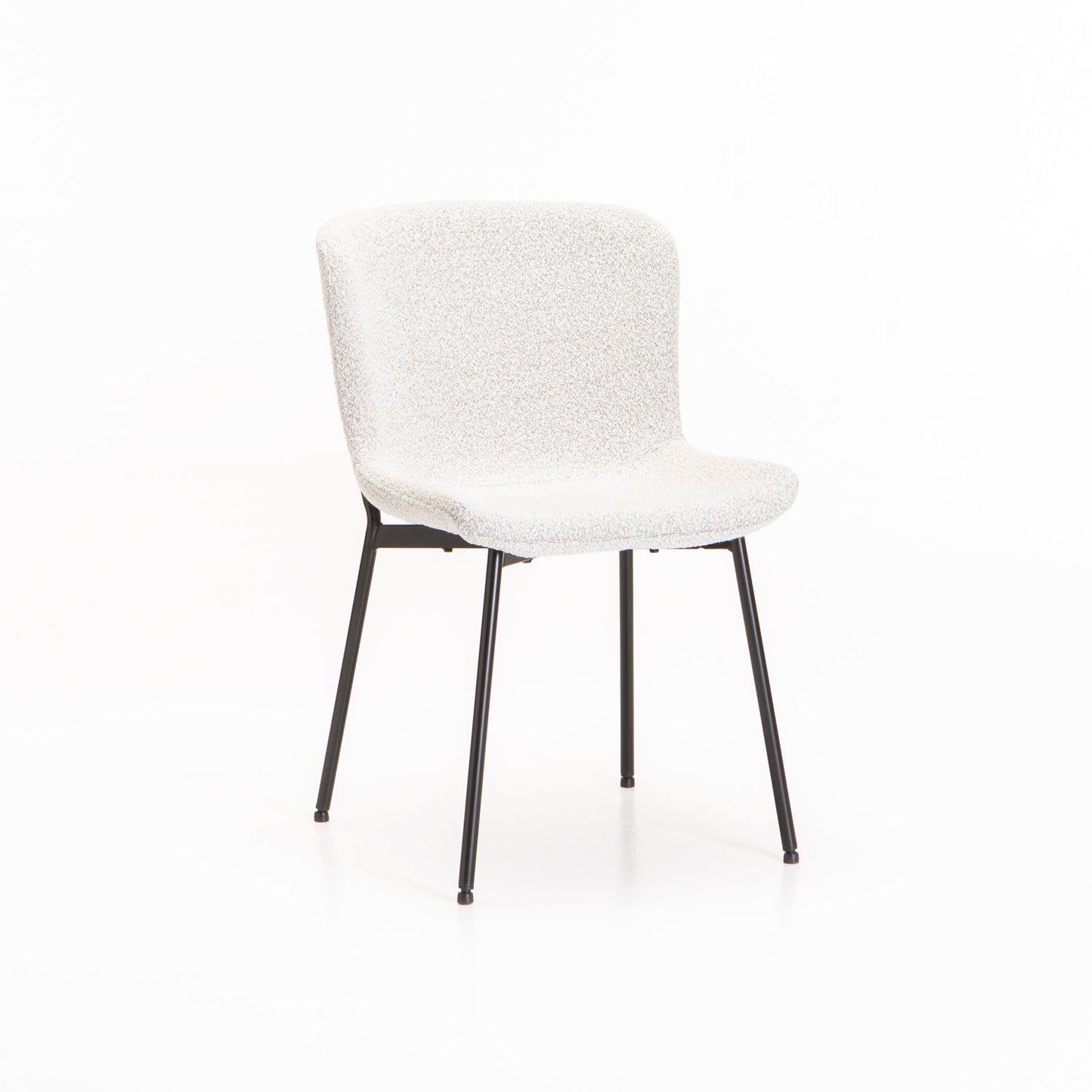 Arctic Boucle Indie Dining Chair - Cream