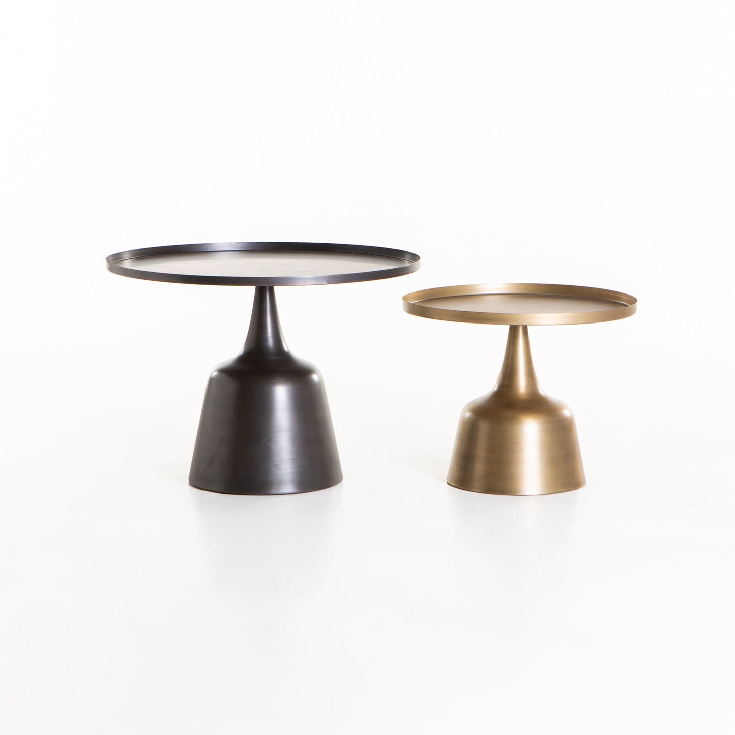Britt Set Of 2 Tables- Bronze/Brass Antique
