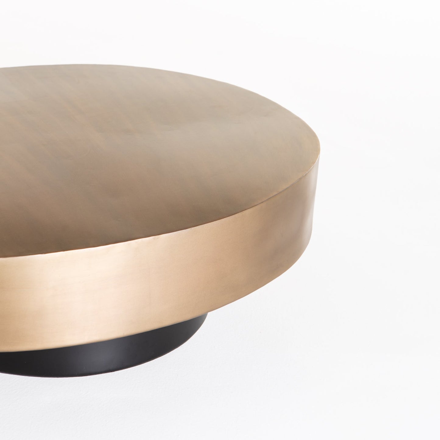 Absinthe 78x91cm Oval Coffee Table - Brass Antique