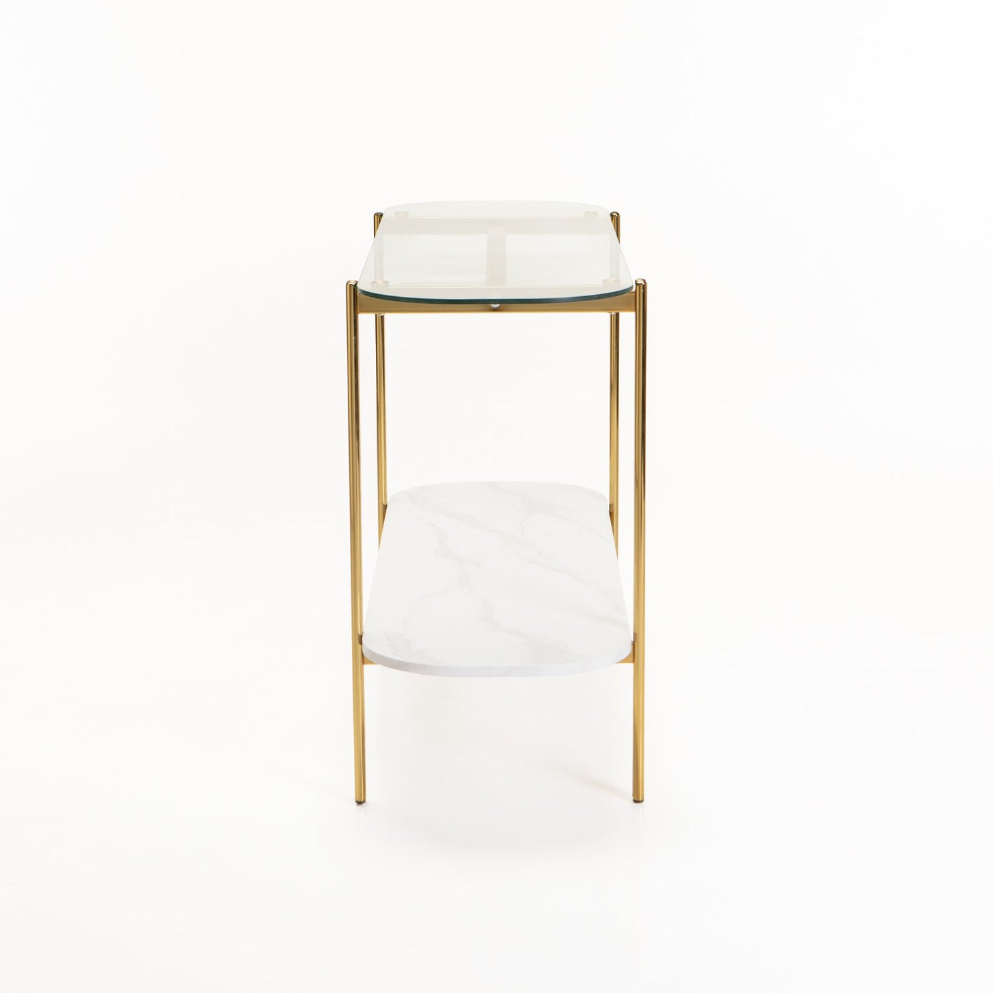 Draykie 120cm Console - White Marble